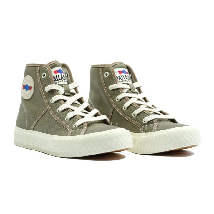 Baskets Palladium Palla Louvel High Tops Femme Vert Olive | FR WAM179F